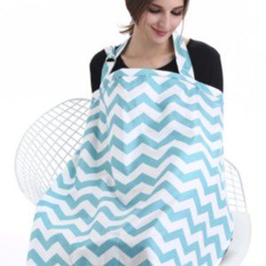 Baby Nursing Cover for Breastfeeding with Sewn-in Cloth(Pattern F)